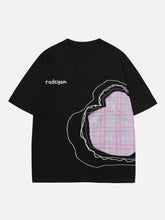 Heart-shaped patch Tee